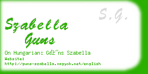 szabella guns business card
